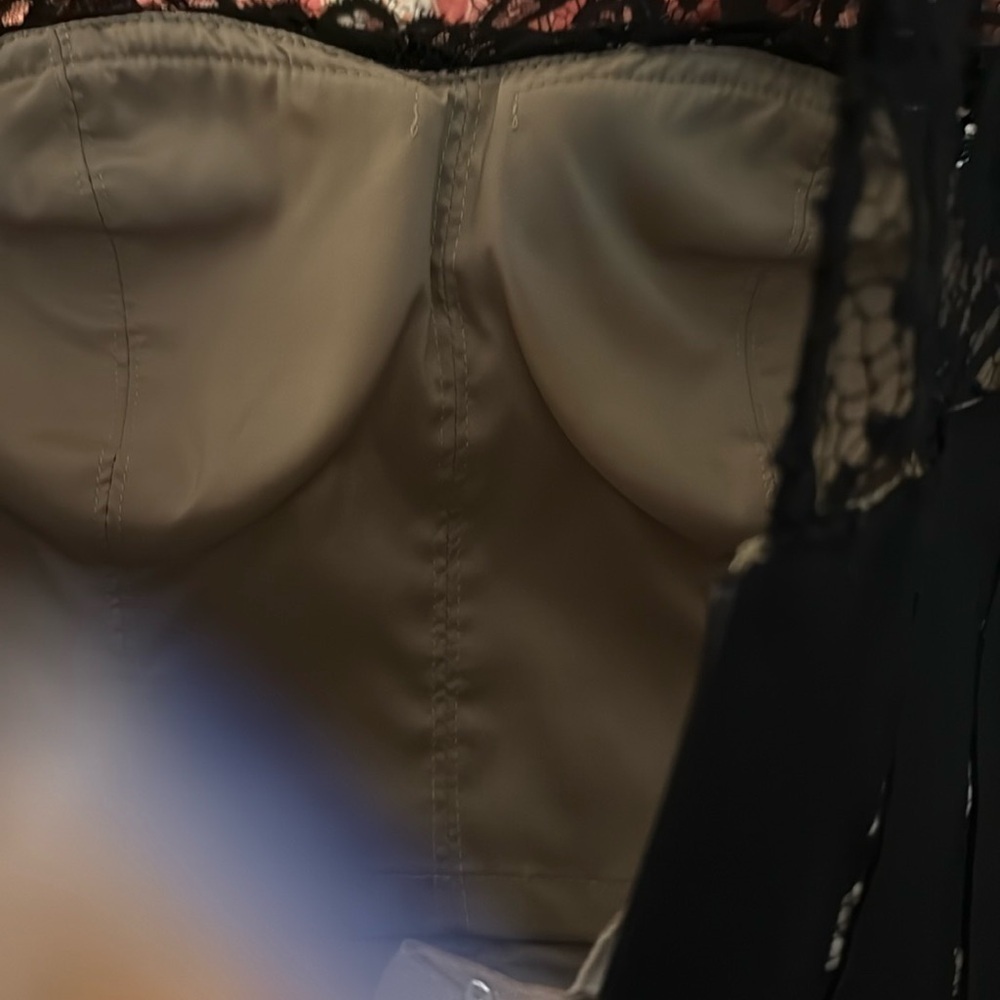 Aidan Mattox Black Lace Trim Dress - Picture 11 of 12